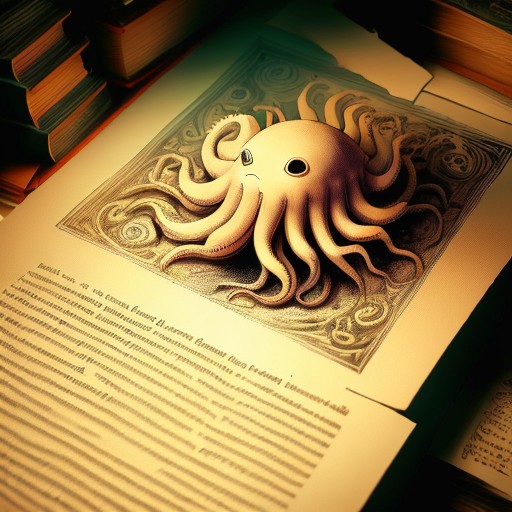 <lora:cTtomeV3:1> cttome page illustration of a anemone sitting underwater, on a desk